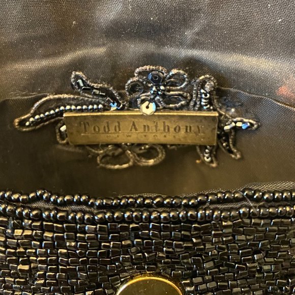 Todd Anthony New York Vintage Beaded Elegant Clutch Handbag Purse - Picture 9 of 10